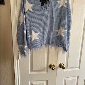 Polly & Esther Light Gray Knit Sweater